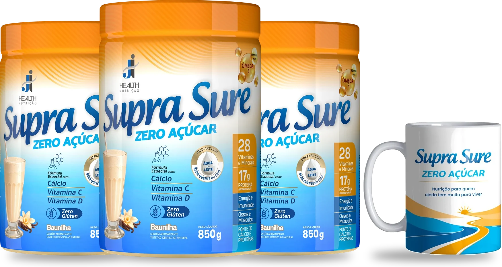Kit SupraSure Zero Açúcar com caneca