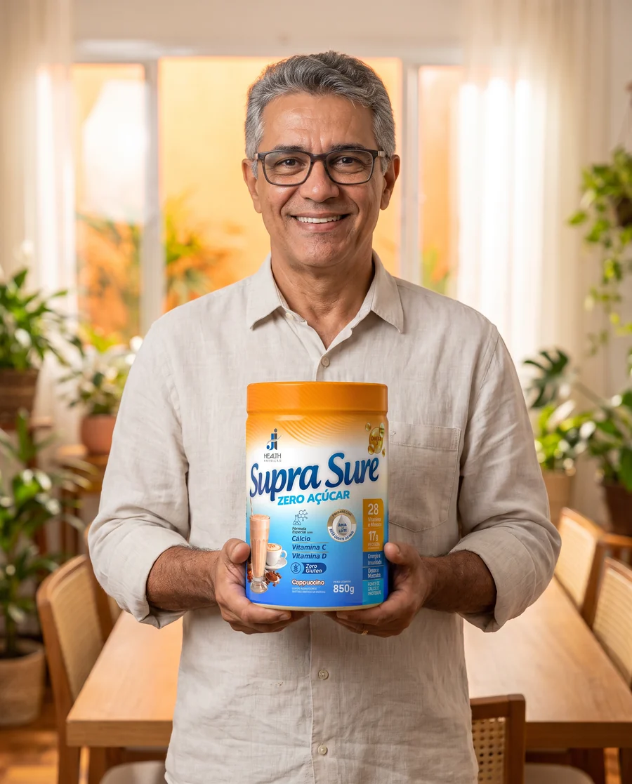 Foto de pessoa com o produto