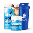 Combo Whey Protein Tripla Ação + Creatina Monohidratada 300g + Coqueteleira 700ml