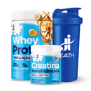 Combo Whey Protein Tripla Ação + Creatina Monohidratada 300g + Coqueteleira 700ml