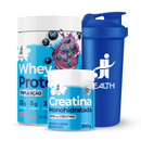 Combo Whey Protein Tripla Ação + Creatina Monohidratada 300g + Coqueteleira 700ml