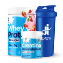 Combo Whey Protein Tripla Ação + Creatina Monohidratada 300g + Coqueteleira 700ml
