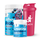 Combo Whey Protein Tripla Ação + Creatina Monohidratada 300g + Coqueteleira 700ml