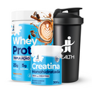 Combo Whey Protein Tripla Ação + Creatina Monohidratada 300g + Coqueteleira 700ml