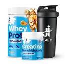 Combo Whey Protein Tripla Ação + Creatina Monohidratada 300g + Coqueteleira 700ml