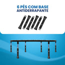 Vantagens da Cama Elástica Jump J&I Health: molas de alta resistência, 6 pés antiderrapantes, estrutura robusta e design moderno. Compacta, fácil de usar em casa ou academias, e ideal para quem busca um treino completo e seguro.