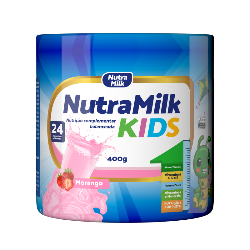 NutraMilk Kids 400g sabor Morango