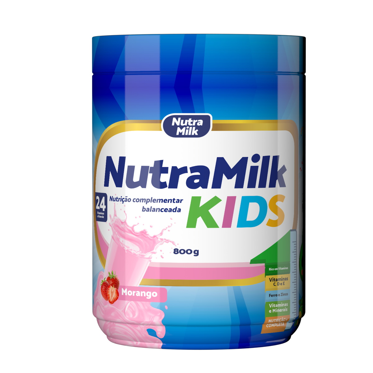 NutraMilk Kids 800g sabor Morango