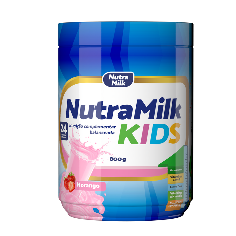 NutraMilk Kids 800g sabor Morango