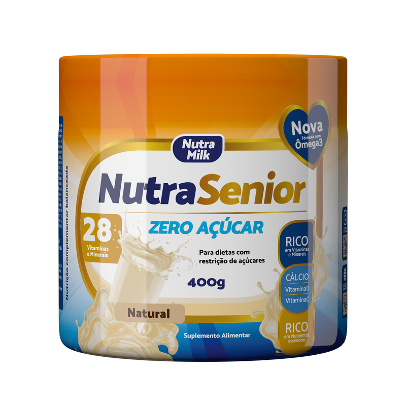 NutraSenior Zero Açúcar 50+ 400g sabor Natural