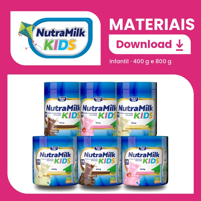 Materiais NutraMilk Kids