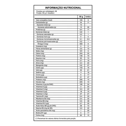 Tabela nutricional · 400 g